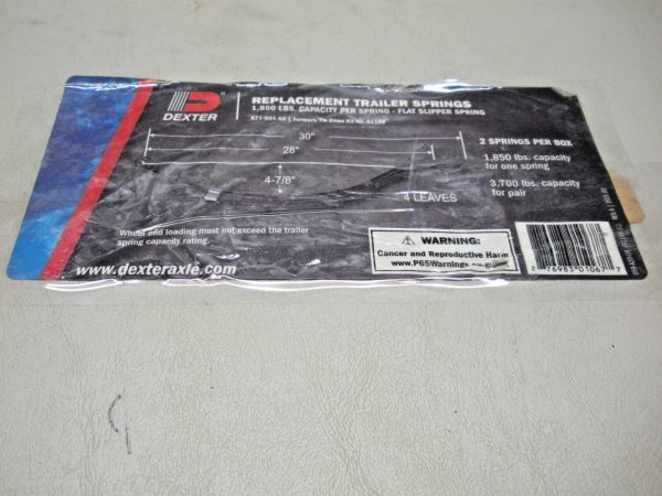 (2) Dexter Replacement Trailer Springs K71-G01-60. Replaces Tie Down 81198 - Image 2