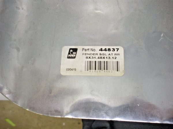 Tie Down Single Axle Aluminum Diamond Plate Trailer Fender 44837 - Image 3