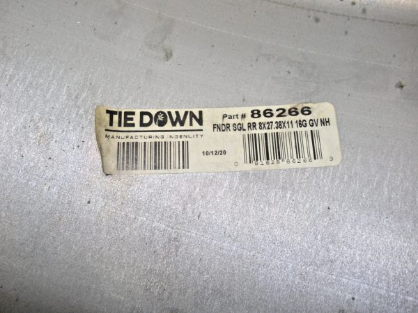 Tie Down Single Axle Galvanized Steel Trailer Fender 86266 - Image 3