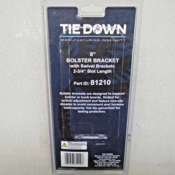 Tie Down 8" Boat Trailer Bunk Bolster Bracket With Swivel Brackets 81210