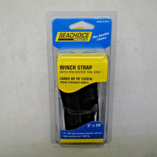 Seachoice Polyester Trailer Winch Strap 51251 2" X 20'