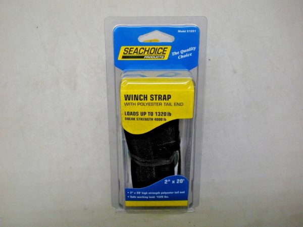 Seachoice Polyester Trailer Winch Strap 51251 2" X 20'