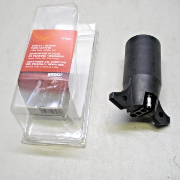 Wesbar Round 7 Blade to Flat 4 Trailer Wiring Adapter 707282