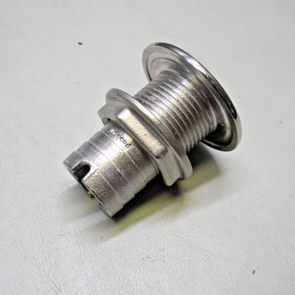 Attwood 1 1/8" Stainless Steel Thru Hull Connector 66543-3