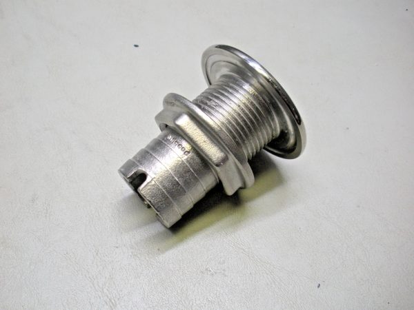 Attwood 1 1/8" Stainless Steel Thru Hull Connector 66543-3 - Image 2