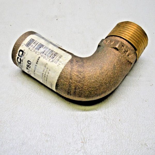 Groco Bronze 90 Degree Pipe to Hose Adapter FFC-750
