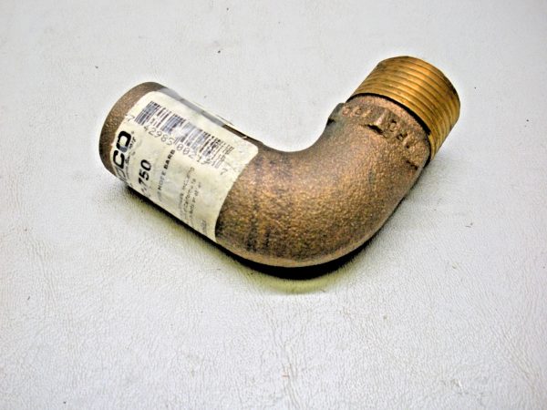 Groco Bronze 90 Degree Pipe to Hose Adapter FFC-750