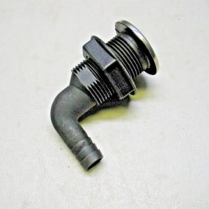 Whitecap Nylon and Stainless Steel 90 Degree Thru Hull Fitting S-3807