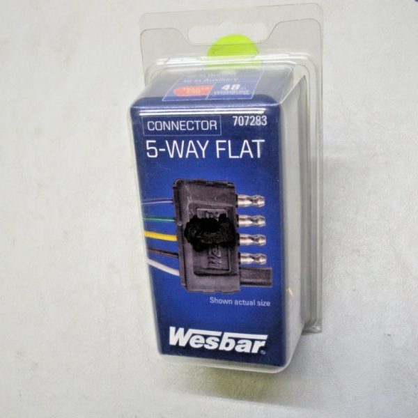 Wesbar Flat 5 Way Trailer Connector Trailer Side 707283