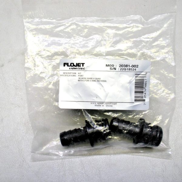 Flojet 1/2" Hose Barb Quad Port Fitting Kit 20381-002 Pack of (2)