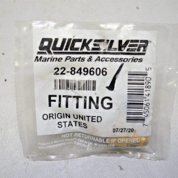 Mercury Special Service Tool 22-849606 Fuel Pressure Test Fitting