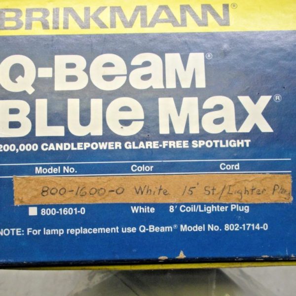 Brinkman Q-Beam Blue Max 200,000 Candlepower Spotlight 800-1600-0