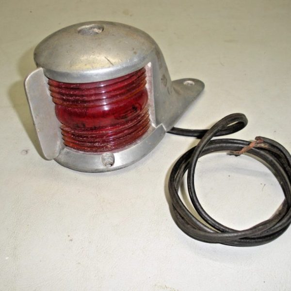 Vintage Perko Cast Aluminum Combination Bow Light with Flag Socket