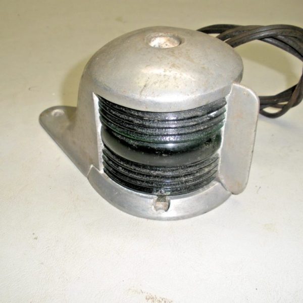 Vintage Perko Cast Aluminum Combination Bow Light with Flag Socket