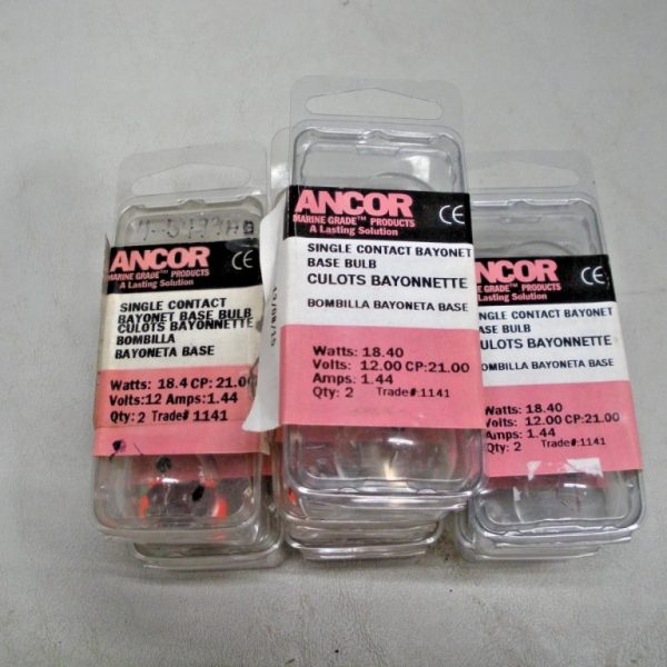 Lot of 13 Ancor 1141, 1156 Single Contact Bulb 12 Volt