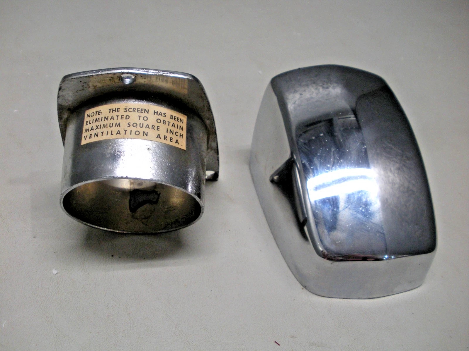 Vintage Chrome Boat Bilge Air Intake Scoop - Image 3