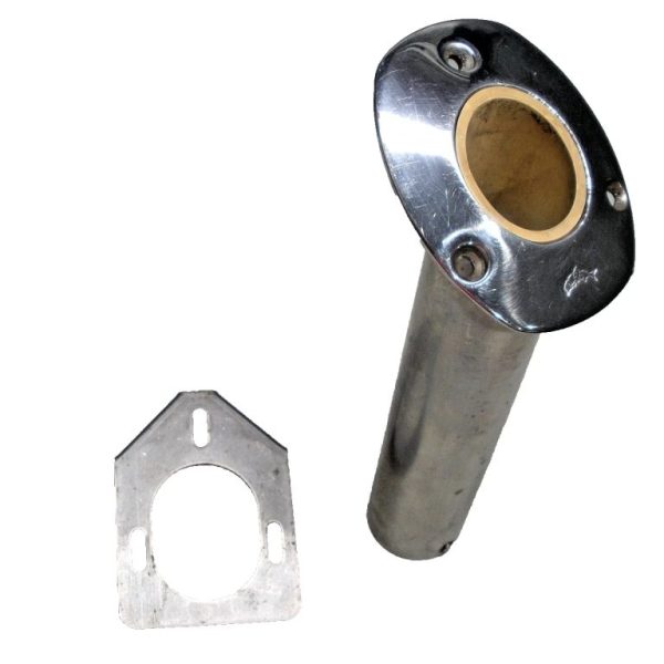 Genuine Lee's Miami Oval Stainless Steel Rod Holder. 30 Degree