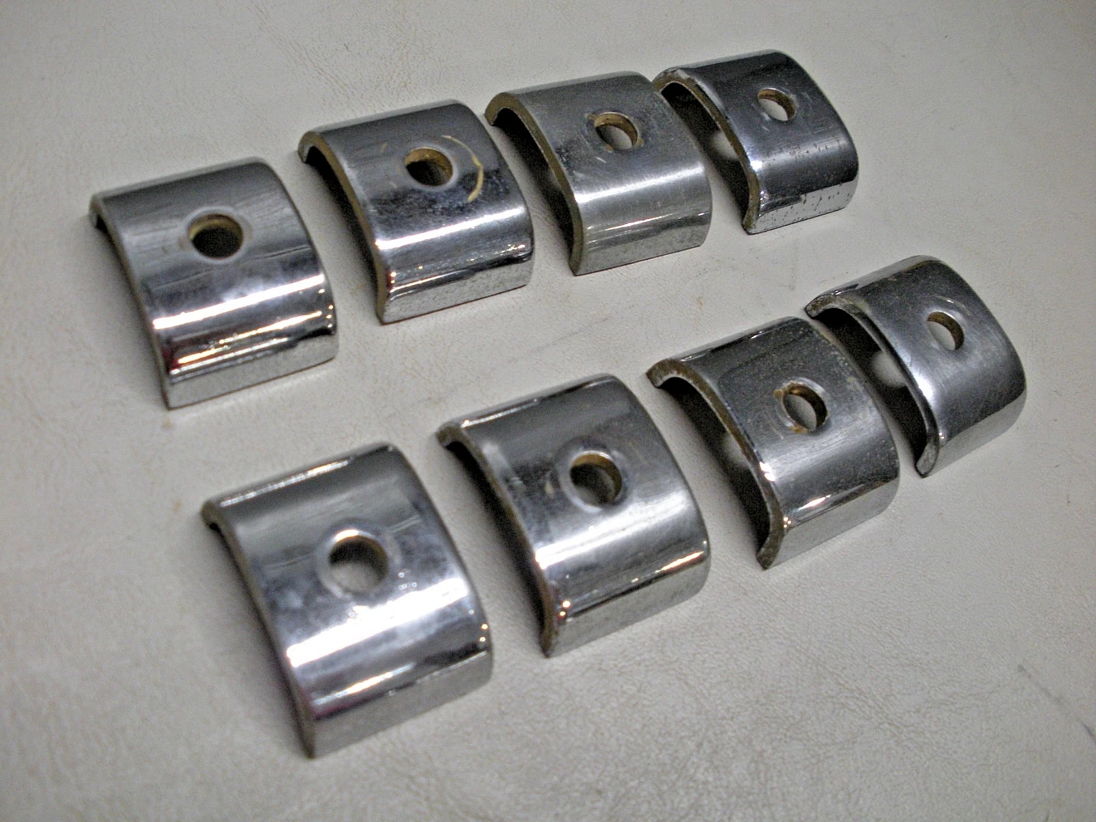 Hatteras Yacht Chrome Plated Ladder Tread Clamps. Set of (8) - Image 2
