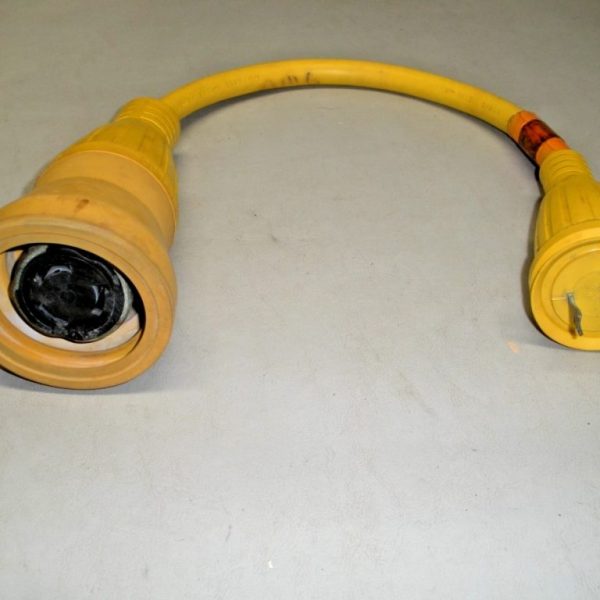 Genuine Hubbell 30A/ 125V Male to 50A/ 125V Female Pigtail Adapter HBL61CM56