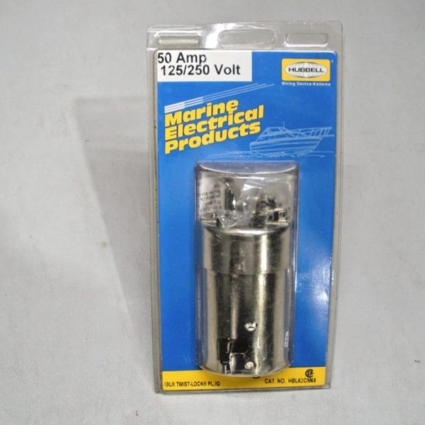 Hubbell 50 Amp 125/250 Volt Male Twist and Lock Power Cord Plug HBL63CM65