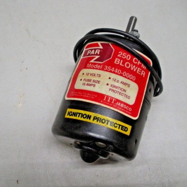 Jabsco PAR 12 Volt Replacement Blower Motor 18753-0320. For 35440-0000 Blower