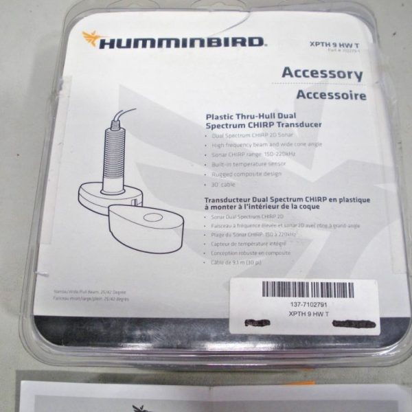Humminbird Dual Spectrum CHIRP Transducer Model XPTH9HWT, Part Number 710279-1