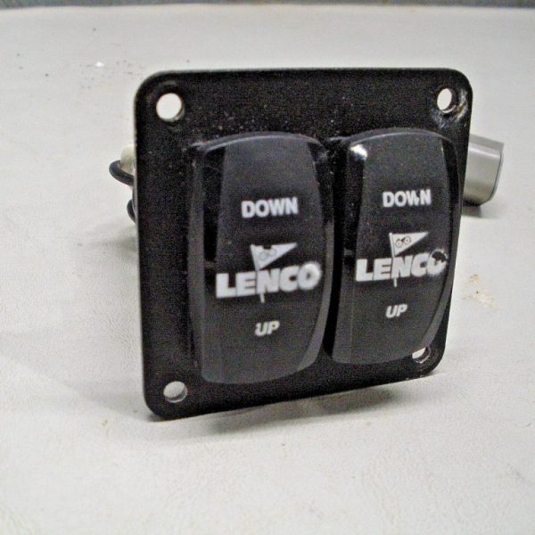 Lenco Trim Tabs Control Panel with VLD1 Contura Switches