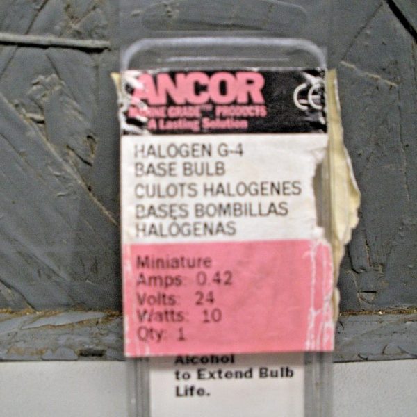 Pack of (3) Ancor Marine Grade Halogen G-4 Base Bulb 24V/ 10W