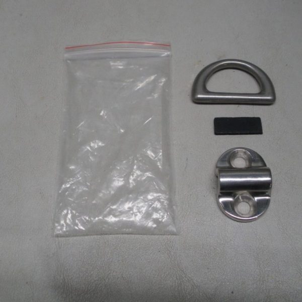 Pack of (4) Suncor 1/4" Stainless Steel Folding Pad Eye S3712-0001